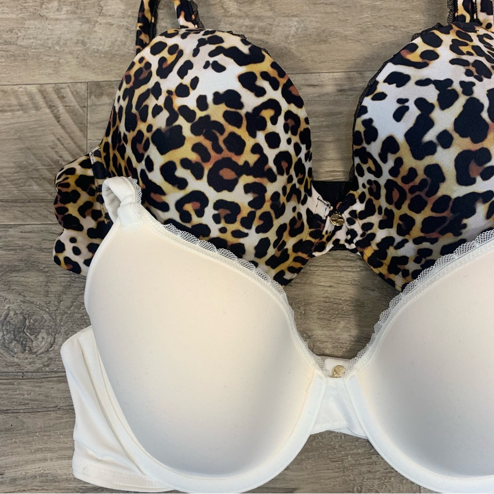 Pearl Venus 2 Soft Underwired Full Coverage T Shirt Bras Leopard Print - Picture 4 of 10